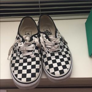 SOLD checkered vans